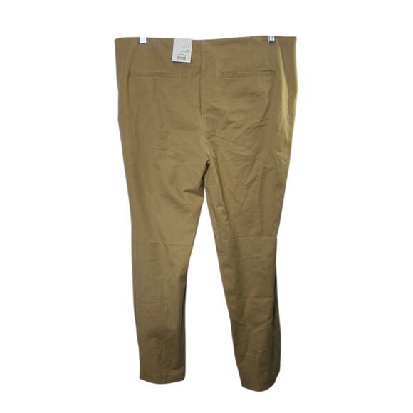 Time and Tru Tan Flat Front Skinny Four-Way Stretch Women's Size 16 New - Picture 3 of 4